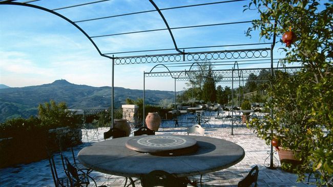 Pensjonat Il Poggio Celle sul Rigo Restauracja zdjęcie